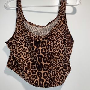 Leopard Print pretty little thing tank top